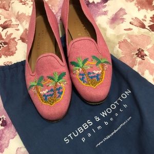 Stubbs & Wootton cute pink slippers 🥿